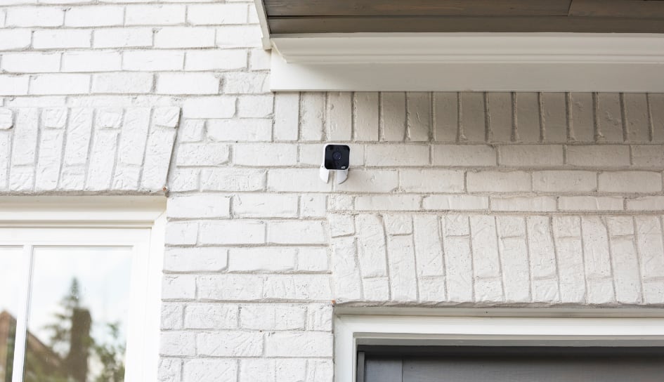 ADT outdoor camera on a Springfield home